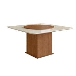 Conjunto Mesa de Jantar Zamarchi com 8 Cadeiras