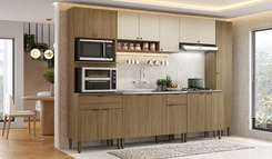 Cozinha THB Magnólia Completa 6 Peças Naturale/Off White