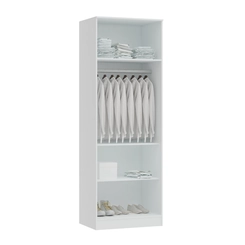 Guarda-Roupa Castro Requinte 7220M1 2 Portas Branco Line/Macadâmia SE