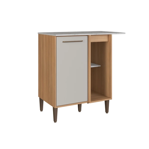 Balcão 90cm Delmarco Jade 1 Porta 9115 Freijó/Arenas SE