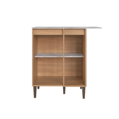 Balcão 90cm Delmarco Jade 1 Porta 9115 Freijó/Arenas SE