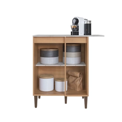 Balcão 90cm Delmarco Jade 1 Porta 9115 Freijó/Arenas SE