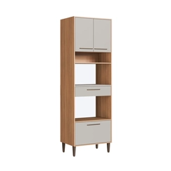 Paneleiro 70cm Delmarco Jade 9301 4 prateleiras Freijó/Arenas SE