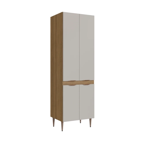 Paneleiro 63cm Delmarco Veneza 2904 4 Prateleiras Mel/Arenas SE
