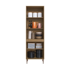 Paneleiro 63cm Delmarco Veneza 2904 4 Prateleiras Mel/Arenas SE