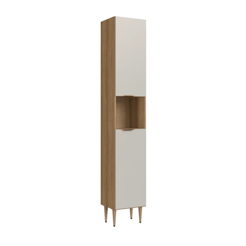 Paneleiro 35cm Delmarco Veneza 2901 4 Prateleiras Mel/Arenas SE