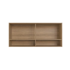 Aéreo 120cm Delmarco 2 Portas de Vidro 2820 Mel SE
