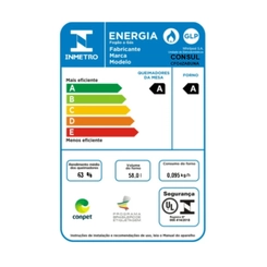 Fogão 4 Bocas Mesa Esmaltada Consul CFO4ZAB Branco Bivolt