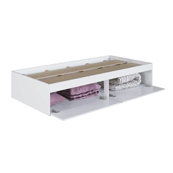 Cama Solteiro Baú Art in Móveis CT1080 Branco SE