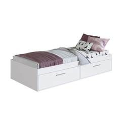 Cama Solteiro Baú Art in Móveis CT1080 Branco SE