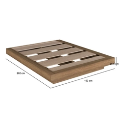 Cama Queen Size Art in Móveis CZ1160 Mel SE