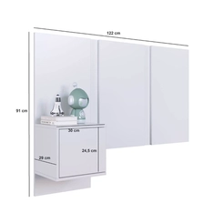 Cabeceira Solteiro Art in Móveis PL1090 Branco SE