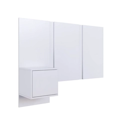 Cabeceira Solteiro Art in Móveis PL1090 Branco SE