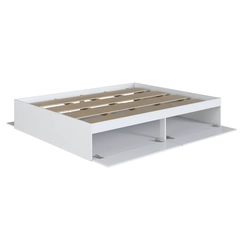 Cama Casal Baú Art in Móveis Branco SE
