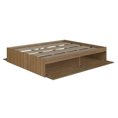 Cama Casal Baú Art in Móveis CT1140 Mel SE