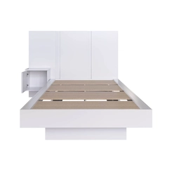 Cama Solteiro com Cabeceira Art in Móveis CJ074 Branco SE
