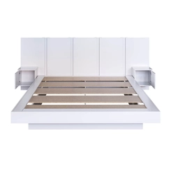 Cama Queen Size com Cabeceira Art in Móveis CJ075 Branco SE
