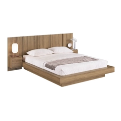 Cama Queen Size com Cabeceira Art in Móveis CJ075 Mel SE