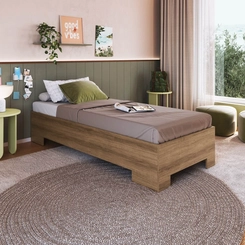 Cama Solteiro Art in Móveis CX1080 Mel SE