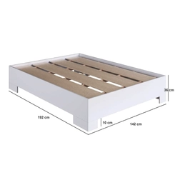 Cama Casal Art in Móveis CX1140 Branco SE