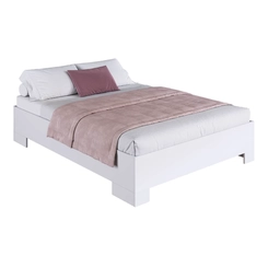 Cama Queen Size Art in Móveis CX1160 Branco SE