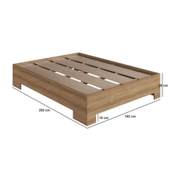 Cama Queen SIze Art in Móveis CX1160 Mel SE