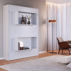 Cama Casal Articulada Vertical Art in Móveis CV1140 Branco SE