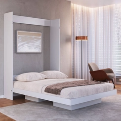 Cama Casal Articulada Vertical Art in Móveis CV1140 Branco SE