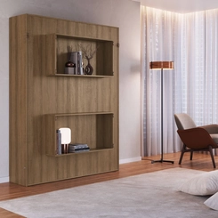 Cama Casal Articulada Vertical Art in Móveis CV1140 Mel SE