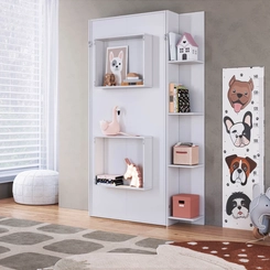 Cama Solteiro Articulada Vertical Art in Móveis CV1085 Branco SE