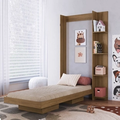 Cama Solteiro Articulada Vertical Art in Móveis CV1085 Mel SE