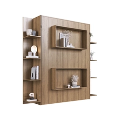 Cama Casal Articulada Vertical Art in Móveis CV1145 Mel SE