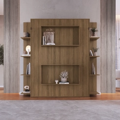 Cama Casal Articulada Vertical Art in Móveis CV1145 Mel SE