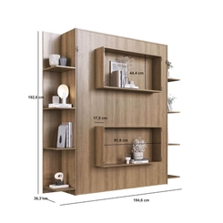 Cama Casal Articulada Vertical Art in Móveis CV1145 Mel SE