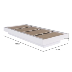 Cama Solteiro Art in Móveis CZ1090 Branco SE