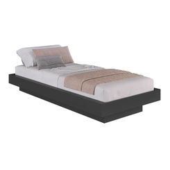 Cama Solteiro Art in Móveis CZ1090 Grafite SE