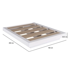Cama Queen Size Art in Móveis CZ1160 Branco SE