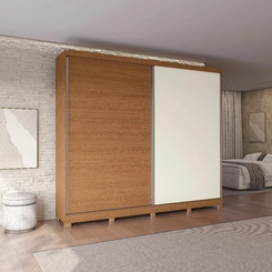 Guarda-Roupa 2 Portas Kappesberg CB03T583-CNOW Canela/Off White SE