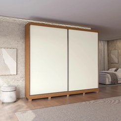 Guarda-Roupa 2 Portas Kappesberg CB03T583-CNOW Canela/Off White SE