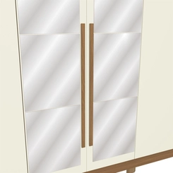 Guarda-Roupa 6 Portas Kappesberg CB01T580-CNOW Canela/Off White SE