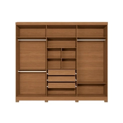 Guarda-Roupa 6 Portas Kappesberg CB01T580-CNOW Canela/Off White SE