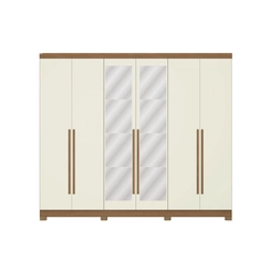 Guarda-Roupa 6 Portas Kappesberg CB01T580-CNOW Canela/Off White SE