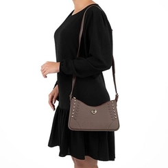 Bolsa Alça Transversal Moleca 5063.1 Chocolate