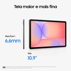 Tablet Samsung Galaxy Tab S10 Lite 5G Tela 10.9" 128GB 6GB RAM Cinza