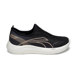 Tênis Kolosh Esportivo Feminino Preto/Grafite Rosê