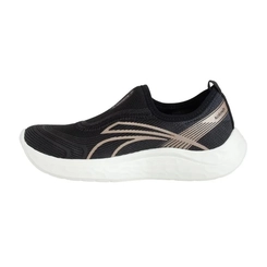 Tênis Kolosh Esportivo Feminino Preto/Grafite Rosê