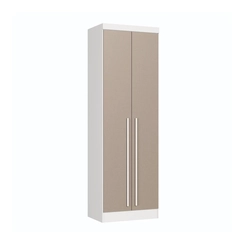 Guarda-Roupa Castro Infinity 2 Portas Branco Line/Duna Line SE