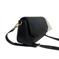 Bolsa DFD Feminina Pequena com Alça Ajustável Preta