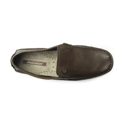 Mocassim Pegada Masculino Versátil Marrom