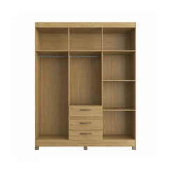 Guarda-Roupa 6 Portas 3 Gavetas Decibal RP3638 Ipê